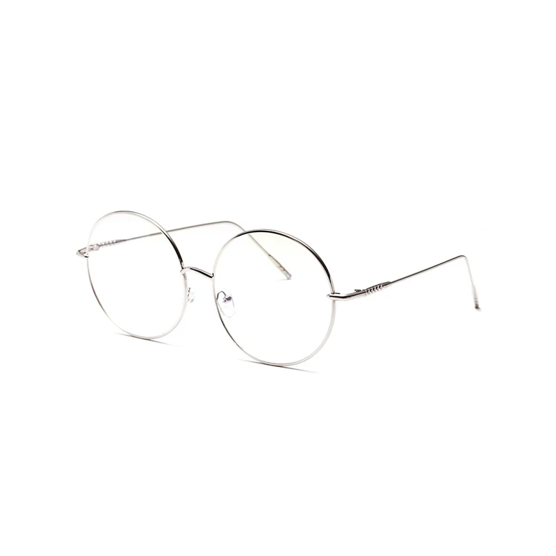 Zilead, большие круглые очки, оправа для женщин и мужчин, Ретро стиль, металлические прозрачные линзы, оптические очки, очки унисекс
