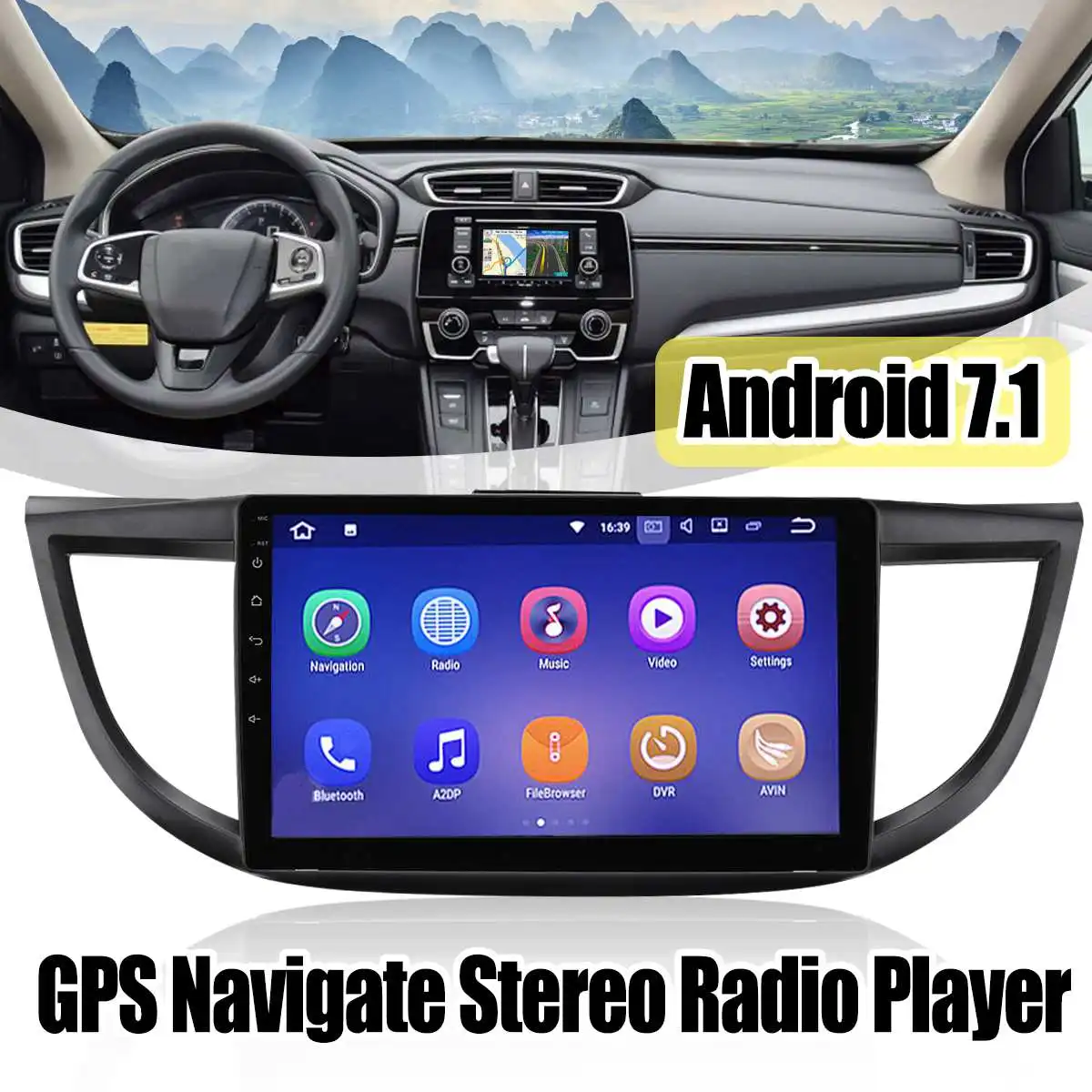

for Honda CR-V for CRV 2012-2016 Car Radio 10.2 Inch Android 7.1 Car Multimedia Player Car Navigation Video Audio Payer 2 din