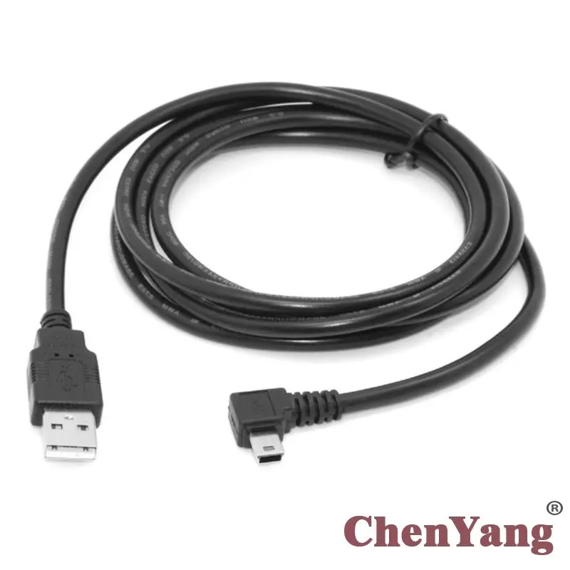 Chenyang USB 2 0 штекер к Мини Тип B 5-контактный левый Угловой 90 градусов кабель для