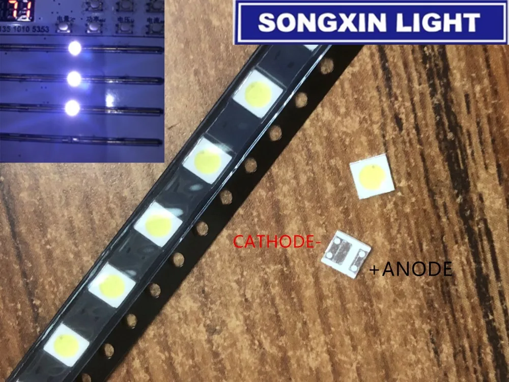3535 SMD светодиодный Телевизор с подсветкой 1 Вт 3 в 6 диод Televisao LG 3537 диоды для