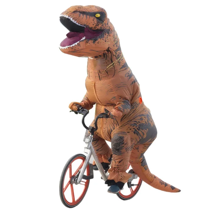 NOVEDAD Y mordaza de juguete para adultos inflable dinosaurio de fantasía y bromas prácticas vestido de Cosplay para Navidad, Halloween, fiestas divertidas - 1