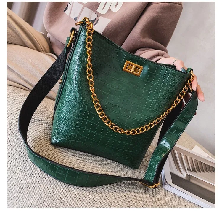 

Chain Crossbody Bags For Women Leather Handbags Female Stone Pattern Shoulder Bag Women Messenger Bags Ladies Hand Tote Bags Sac