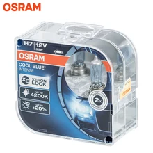 Галогеновая лампа головного света OSRAM COOL BLUE INTENSE H7 цвет голубовато-белый 12В 55Вт 4200K(2 шт