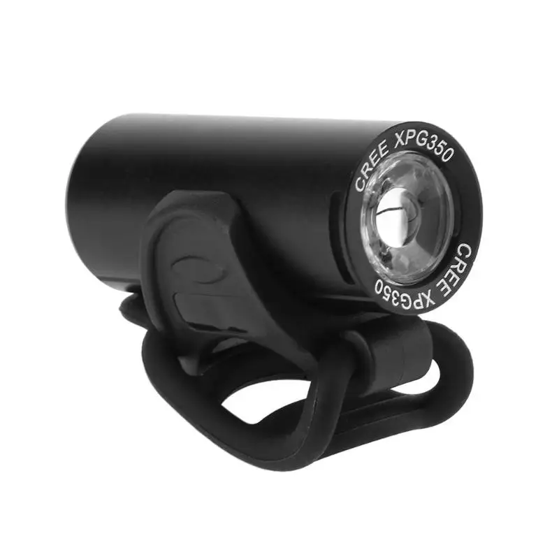 

350 Lumens Waterproof USB Rechargeable MTB Front Light Bike XPG LED Headlight Built-In Battery Flashlight Bicycle Accessories