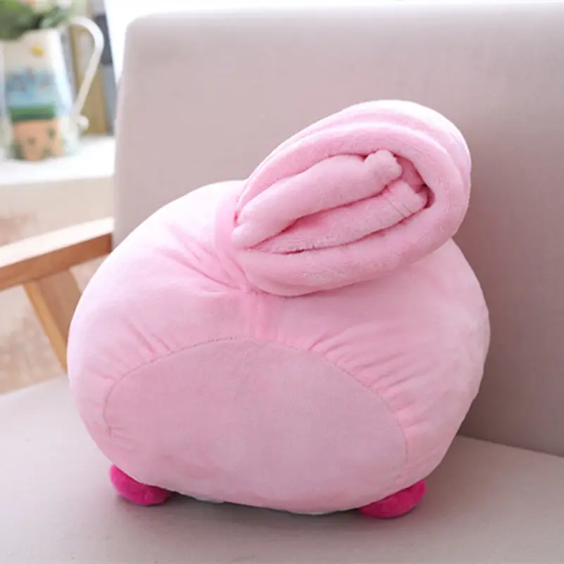 1 шт. 40 см Kawaii плюшевая свинья кошка Подушка подушка с набивкой игрушки одеяло 2 в