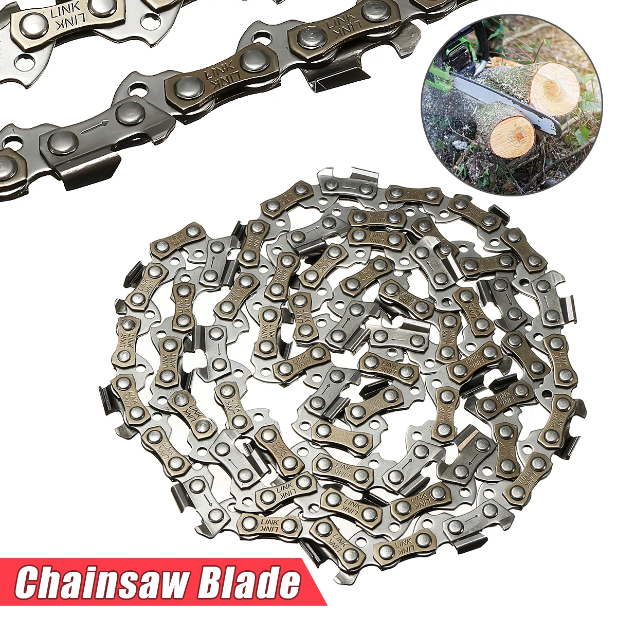 

MTGATHER Meatal Chainsaw Chain 18" Blade 62 Section 3/8" LP Saw Chain Accessory For Generic Best Price