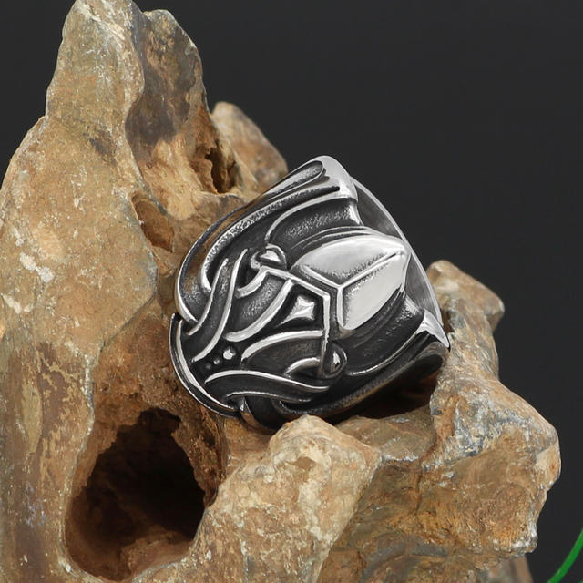 STAINLESS STEEL NORSE VIKING WICCAN RAVEN RING