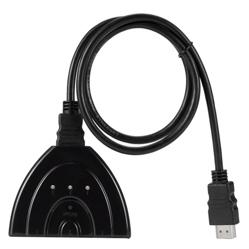 Абсолютно Новый 3-портовый HDMI сплиттер 1080P HD ТВ адаптер кабель 3 в 1 | Электроника