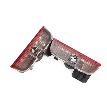 

2x Car LED Door Warning Light Logo Projector Welcome Lights For Skoda Superb 2009 2010 2011 2012 2013 2014 2015