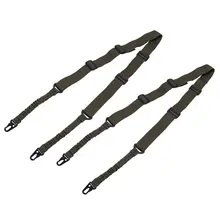 2 точечный винтовочный слинг Многофункциональный двухточечный пистолет слинг с регулировкой длины для охоты, стрельбы CS тактики(2 шт. в упаковке