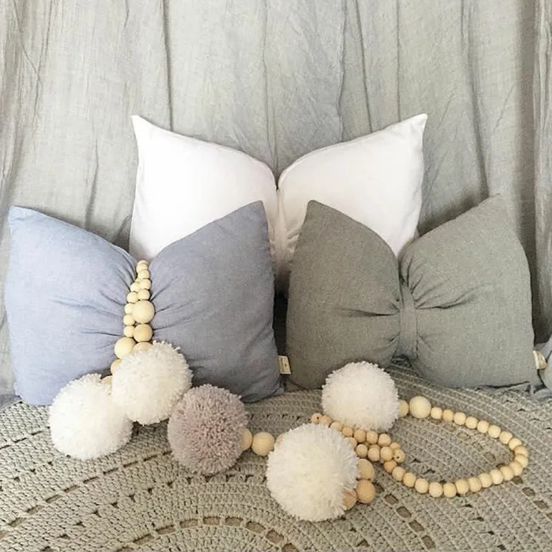 42cm wooden beads garland