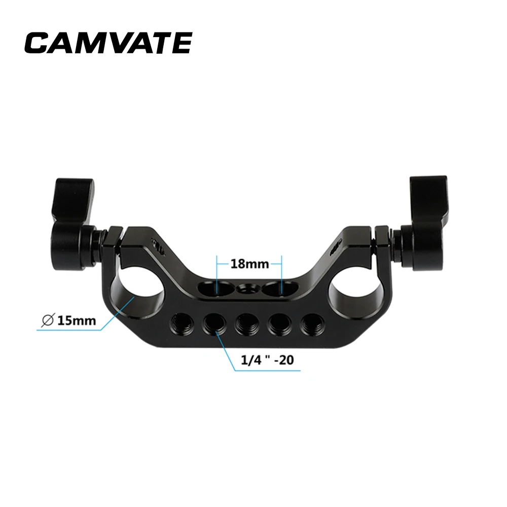 CAMVATE 15 مللي متر السكك الحديدية قضيب المشبك 1/4-20 موضوع الأسود مقبض ل DLSR كاميرا تزوير قفص اللوح الأساس السكك الحديدية قضيب دعم نظام C1422 CAMVATE 15 مللي متر السكك الحديدية قضيب المشبك 1/4-20 موضوع الأسود مقبض ل DLSR كاميرا تزوير قفص اللوح الأساس السكك الحديدية قضيب دعم نظام C1422