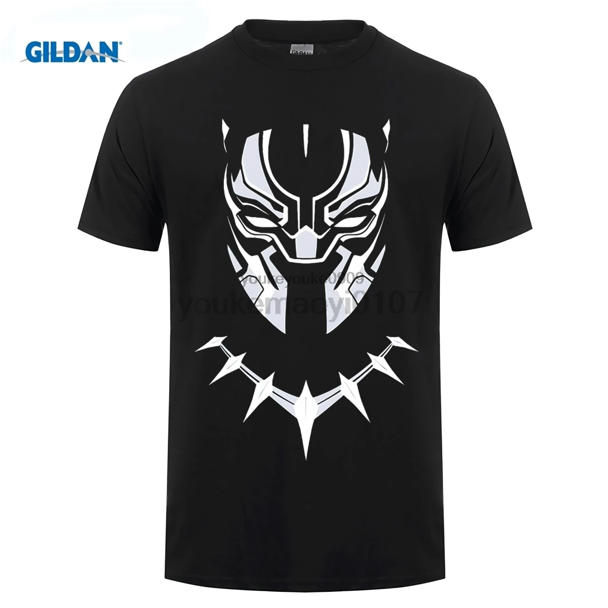 

GILDAN Black Panther - T-Shirt Face Superhero Avengers Civil War All on Sale New Fashion Summer T Shirt