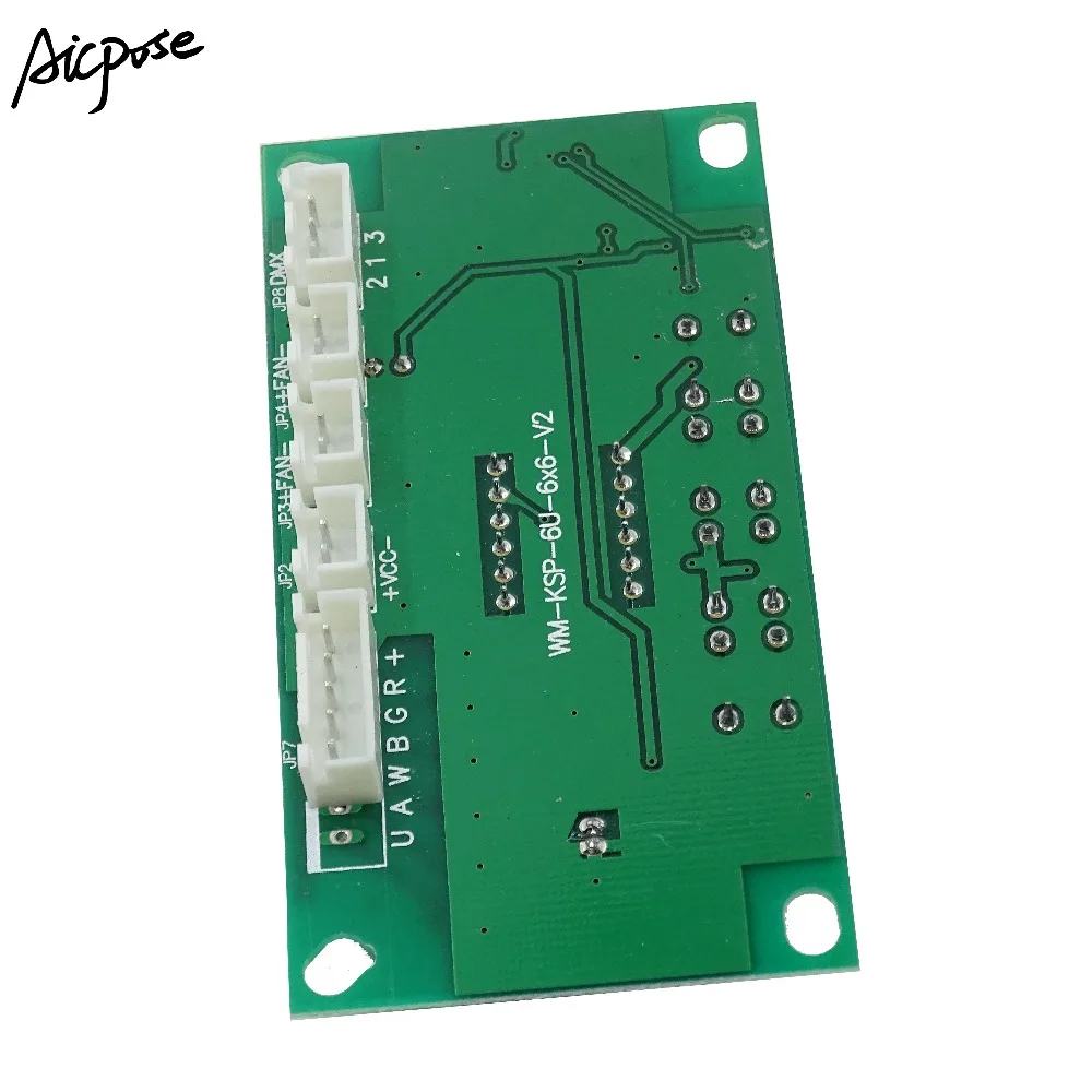 2 шт./лот 7x1 Вт/6x1 Вт/5x1 Вт/12x12 Вт RGBW LED Par материнская плата напряжение 12 36 в par led 4in1 7*12