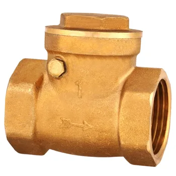 

DN15 DN20 DN25 Swing Check Valve Female Thread Brass Non-return One-Way Check Valve 232PSI Prevent Water Backflowing