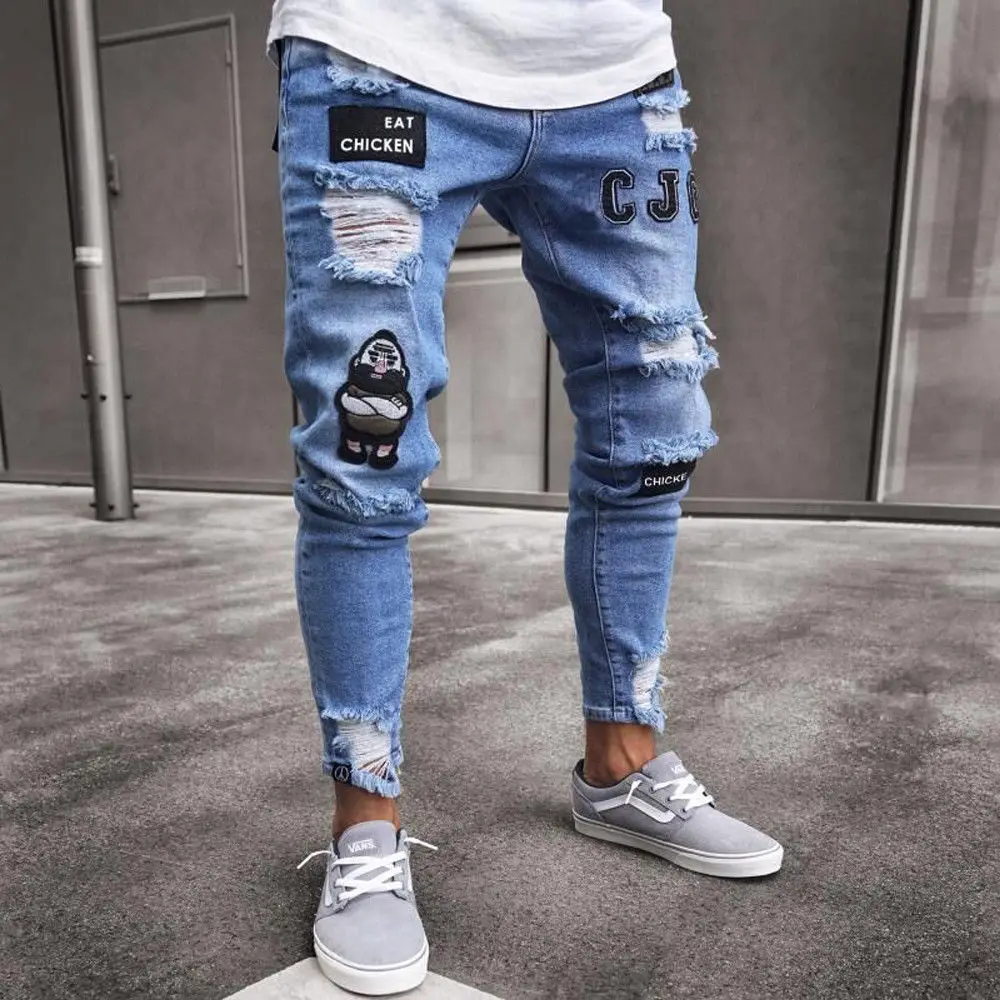 torn jeans men's style