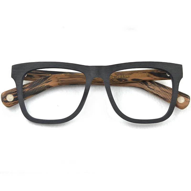 

Big Men Myopia Glasses Frames Optical Spectacles Oversize Eyewear Wood Grain Handmade Fashion Acetate Full-rim Clear Eyeglasses