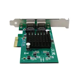 82576 Dual-порт PCI Express PCI-E X4 Gigabit Ethernet Сетевая карта 10/100/1000 Мбит/с скорость LAN адаптер TXA030