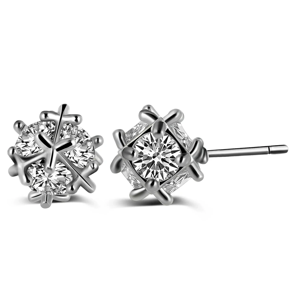 

Dovolov Accessories New Spherical Stud Earrings Magic Jewelry For Women Fashion Studded Zircon Earring