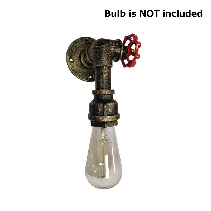 

Vintage Lamp Base Lamp Socket Industrial Rustic Unique Tap Style Wall Light Waterpipe Wall Lamp