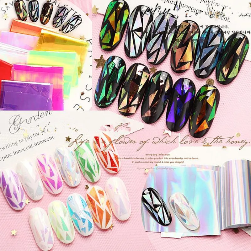 1 Sheet 3D Metal Glitter Shinning Nail Art Stickers Decals Adhesive Manicure Tips Decoration | Красота и здоровье