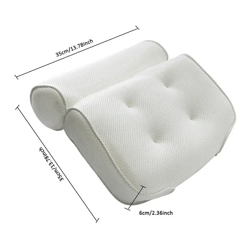 3D сетчатая подушка для ванной, подголовник на присоске, Товары для ванной
