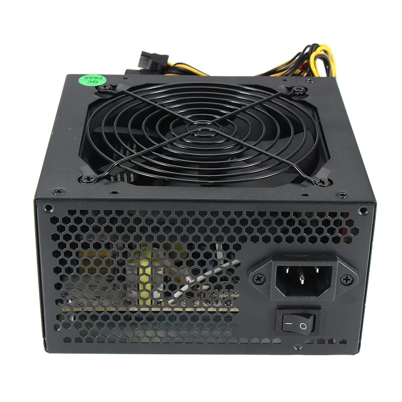Цена 600 Вт PC PSU Питание черный игровой ТИХИЙ 120 мм вентилятор 20 24pin 12V блок питания ATX новый компьютерный Питание для BTC
