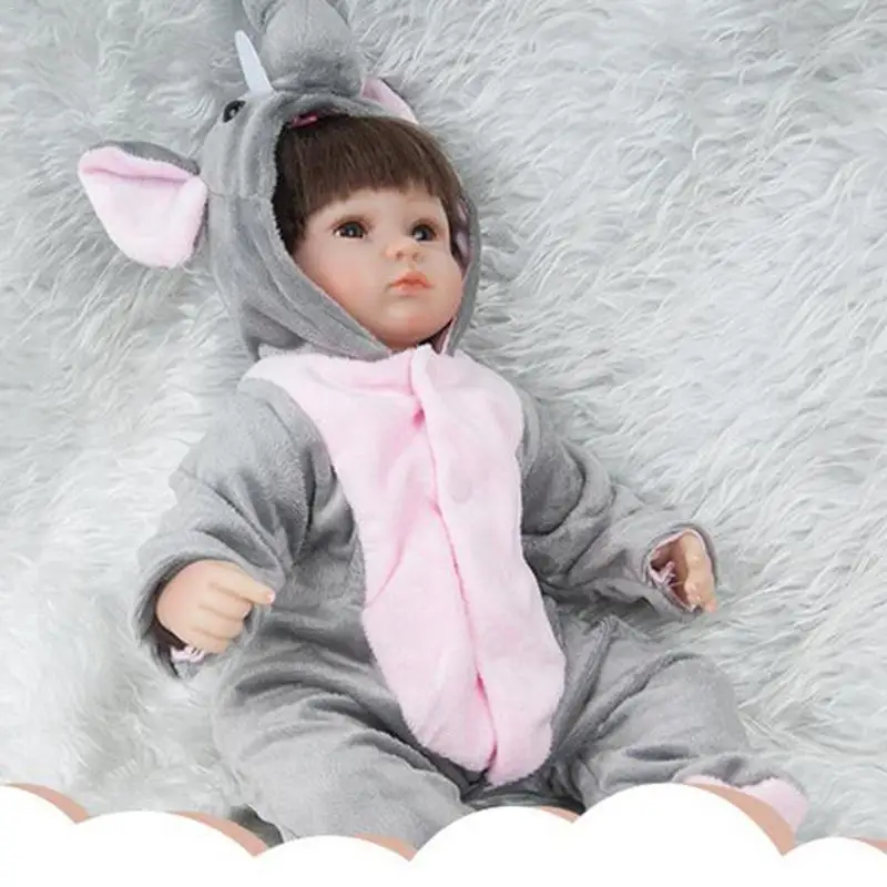 45 см симпатичная одежда со слонами Reborn модная детская кукла имитация куклы для