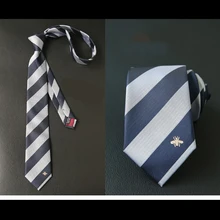 Мужской галстук, индивидуальная вышивка, Бизнес Стиль, Повседневный, животное, пчела, модный, корейский, черный, британский, дикий, Fe, мужской галстук