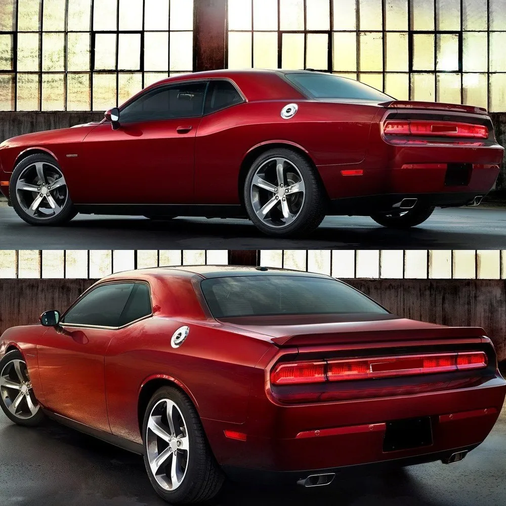 Для Dodge Challenger 2008- углеродное волокно/ABS задний багажник спойлер загрузки крыло губы окрашены в черный и белый