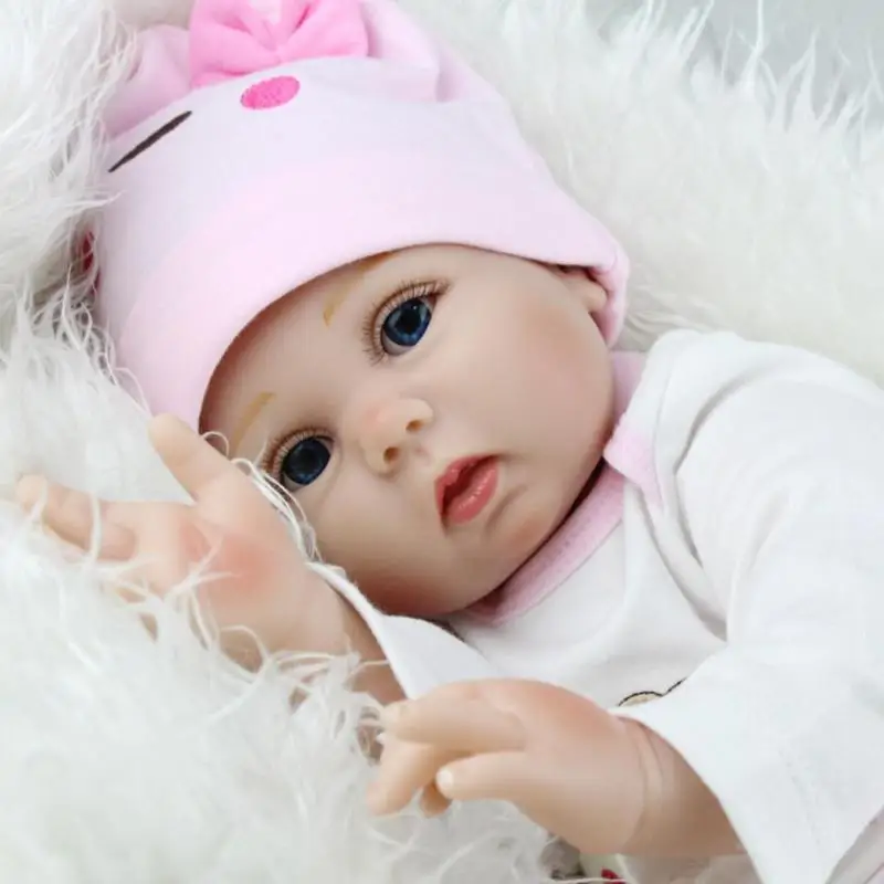 55 см Reborn Baby Doll, Детские Силиконовые Имитационные куклы, игрушки, мягкие реалистичные детские куклы Playmate для новорожденных девочек и мальчиков, подарки на день рождения