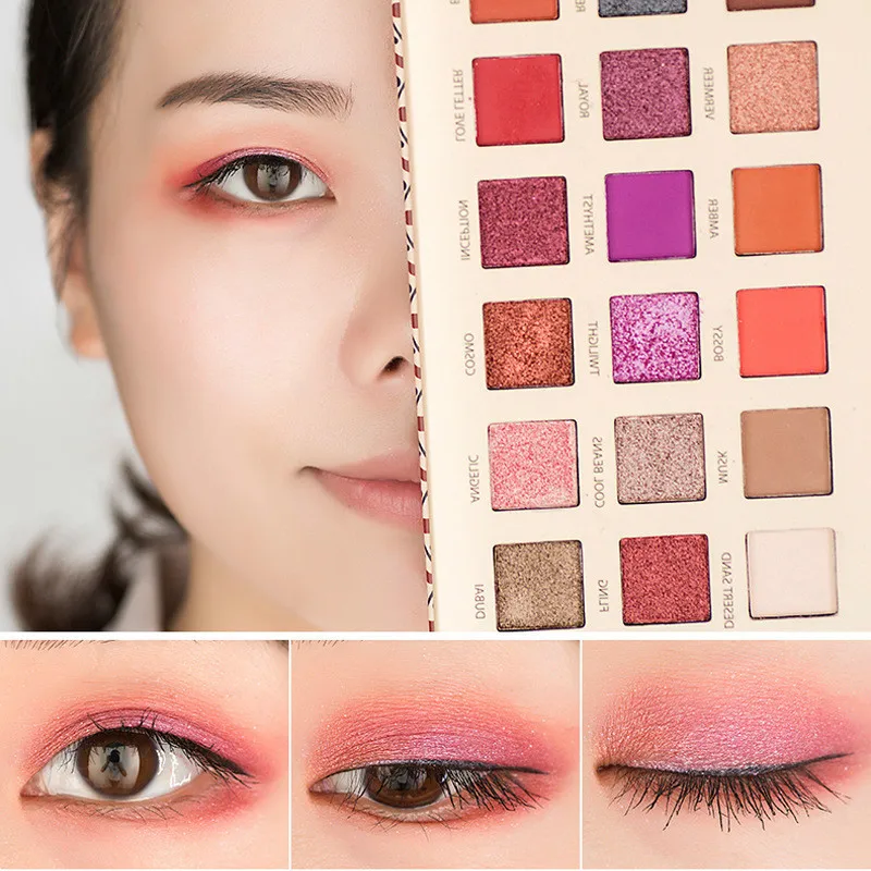 HANDAIYAN Neutral Eyeshadow Palette Pressed Matte Glitter Shimmer