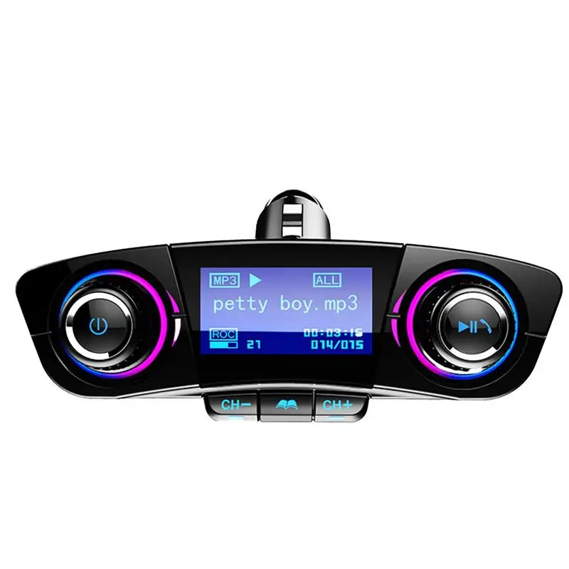 Новый FM передатчик Aux модулятор Bluetooth Handsfree автомобильный комплект аудио mp3 плеер