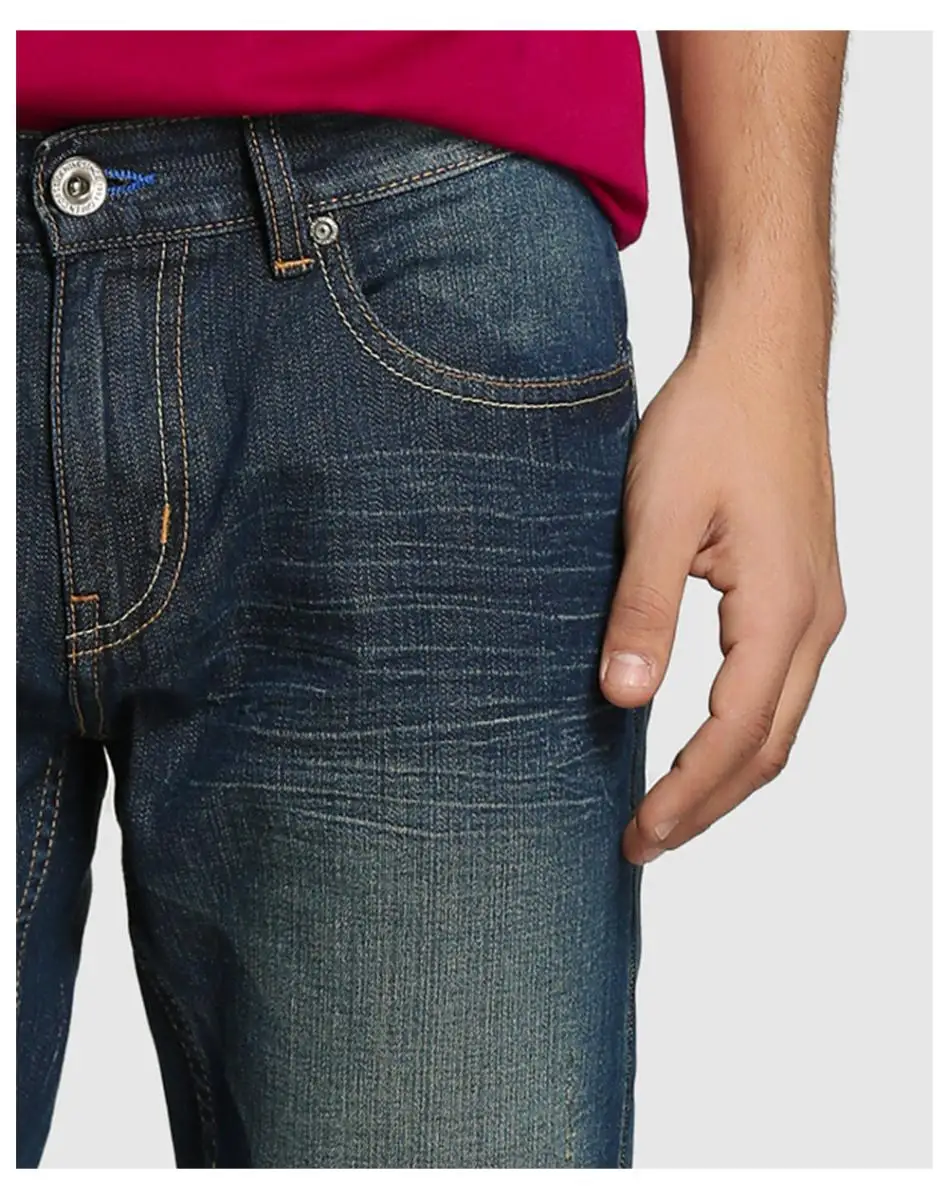 Ковбойский мужской тонкий синий| |