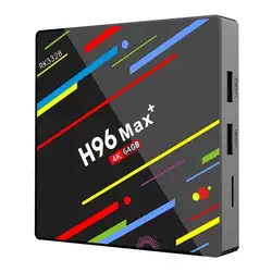 H96 Max Android8.1 мини Smart tv Box RK3328 Четырехъядерный 4 г ОЗУ 64 г ПЗУ WiF/Bluetoothi медиаплеер EU/US/UK/AU стандартный штекер