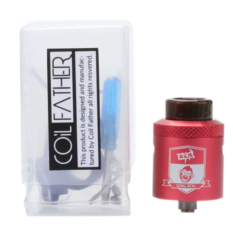 

Coil Father King RDA Style 810 RDA RTA 3.5ml Capacity 25mm Vaporizer Tank For Electronic Cigarette Box Mod Hookah Vape Atomizer