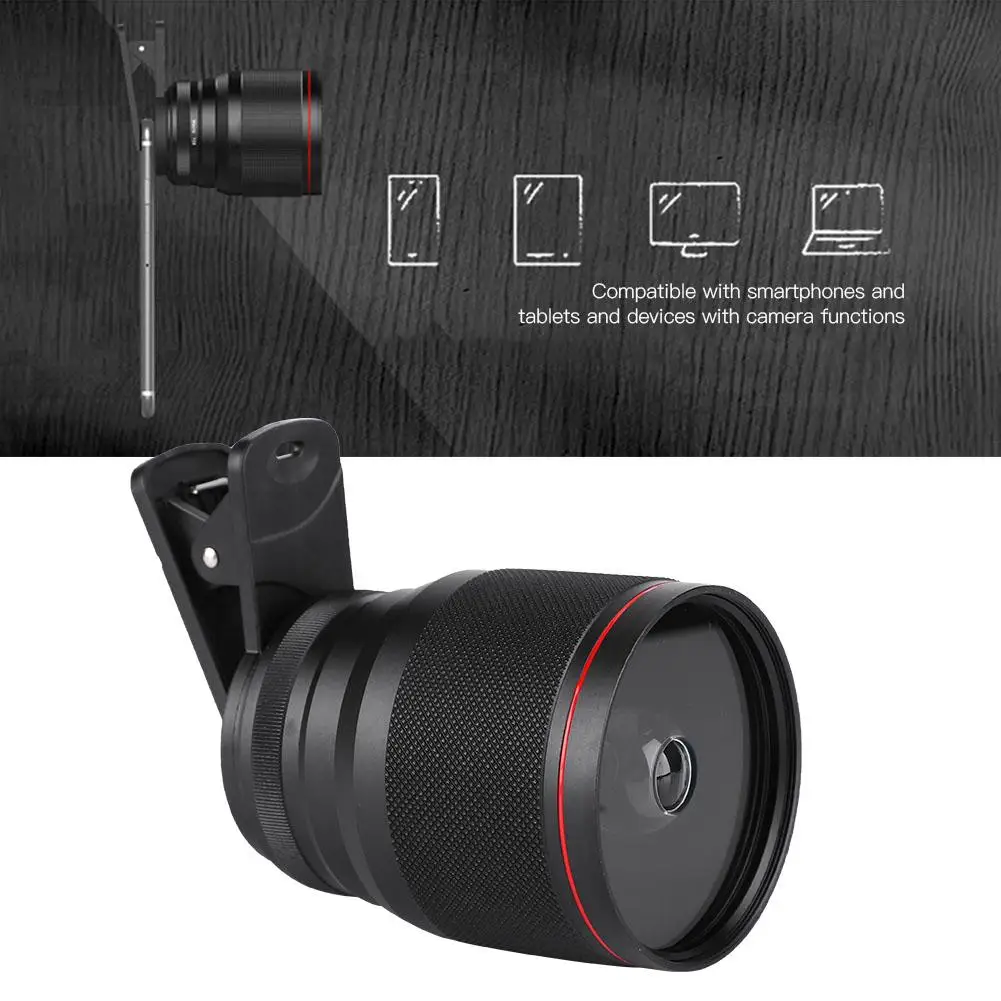 

15X Clip-On 3D Camera Magic Ball External Microspur Lens with Clip for Universal Mobile Phone 2019 New