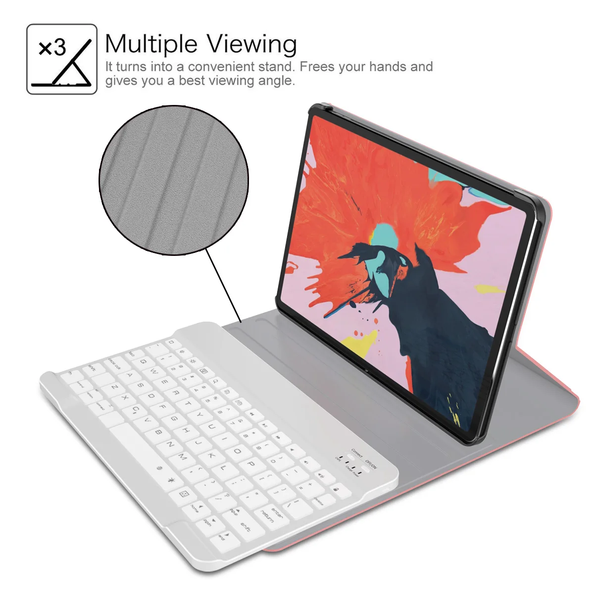 Для iPad Pro 11 дюймов 2018 чехол умный беспроводной Bluetooth американская клавиатура