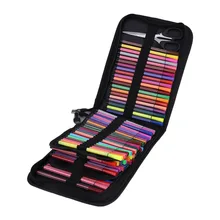 72/120 Foro Art Schizzo a Matita Disegno A Matita della Penna Della Cassa di Immagazzinaggio Del Sacchetto Del Sacchetto Della Chiusura Lampo Cosmetici Box Holder Colorato Sacchetto Della Matita Scuola Ufficio(China)
