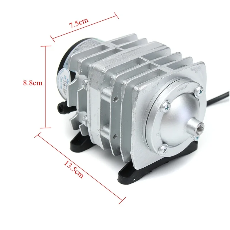 30 Вт 55Л/мин электромагнитный воздушный компрессор аквариум с подачей кислорода аквариум воздушный насос