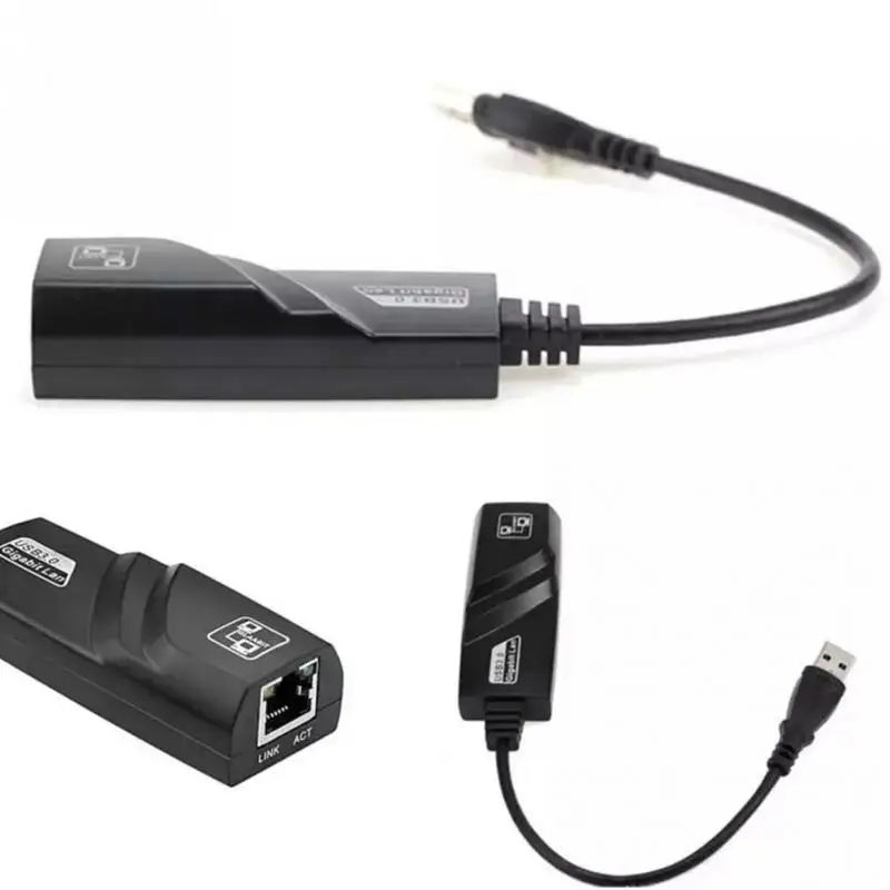 

USB 3.0 To Gigabit Ethernet RJ45 LAN (10/100/1000) Mbps Network Adapter For PC K Laptop Accessory