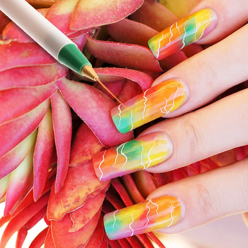 

3Pcs Nail Dotting Tool Nail Brushes DIY Nail Art Drawing Striping Liner Pen Painting stripe Nail Art Brushes Set for Manicure
