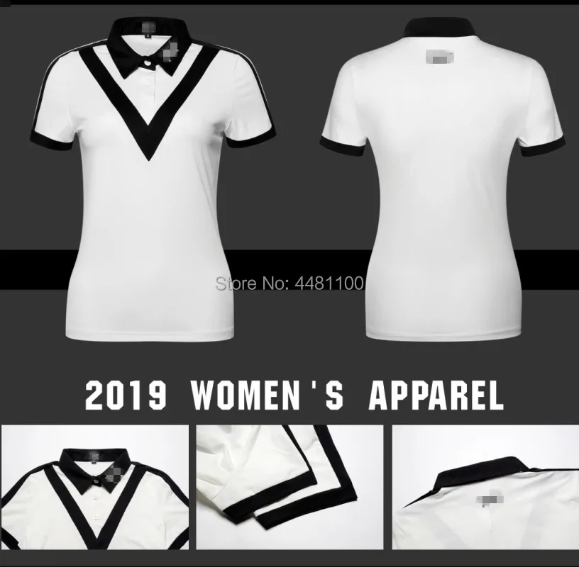

2019 new golf apparel ladies sportswear short-sleeved T-shirt spring and summer quick-drying breathable casual sweatshirt