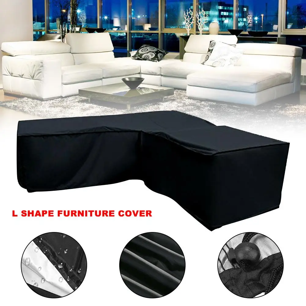 

Garden Furniture Cover / Cover L-shape - Waterproof, Winterproof, Breathable - Cover Tarpaulin For Table And Chairs, Outdoor
