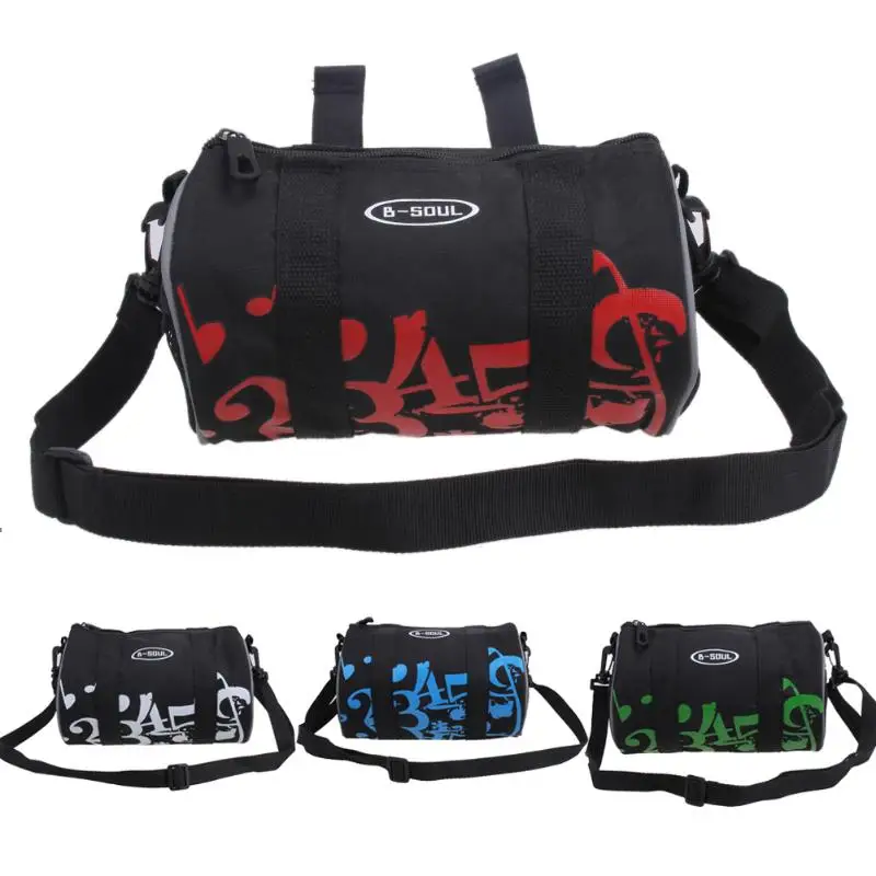 

B-Soul Practical MTB Bicycle Front Basket Tube 600D Polyester Pannier Frame Cycling Handlebar Bag Blue Green Red White