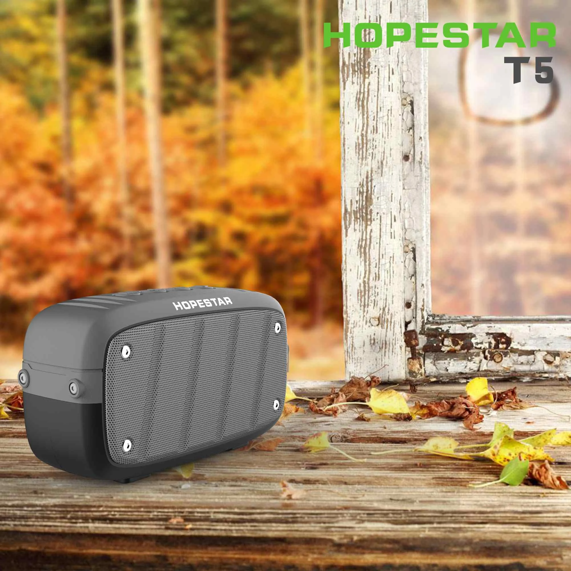 

HOPESTAR-T5 Wireless Bluetooth Speaker Outdoor Mini Subwoofer Waterproof Handfree Stereo Speaker