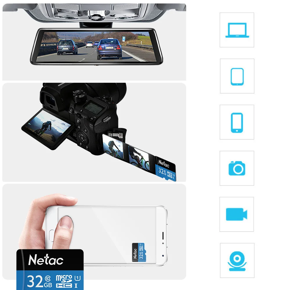 Карта памяти Micro SD класс 10 32 ГБ флеш карта TF для смартфона камера видеонаблюдения