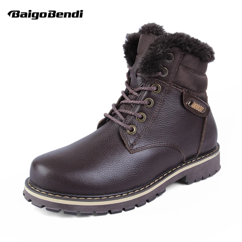 

Recommand !Big Size 12 13 14 Winter Boots Men Imitation Fur Snow Boots Keep Warm Lace Up Boots Man Riding Boots