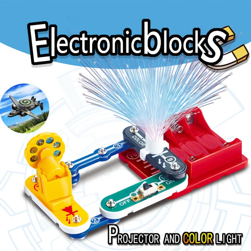 

Integrated Circuits Electronics Discovery Kit for Children Building Blocks Educational Toy Projection Learning Development Toy