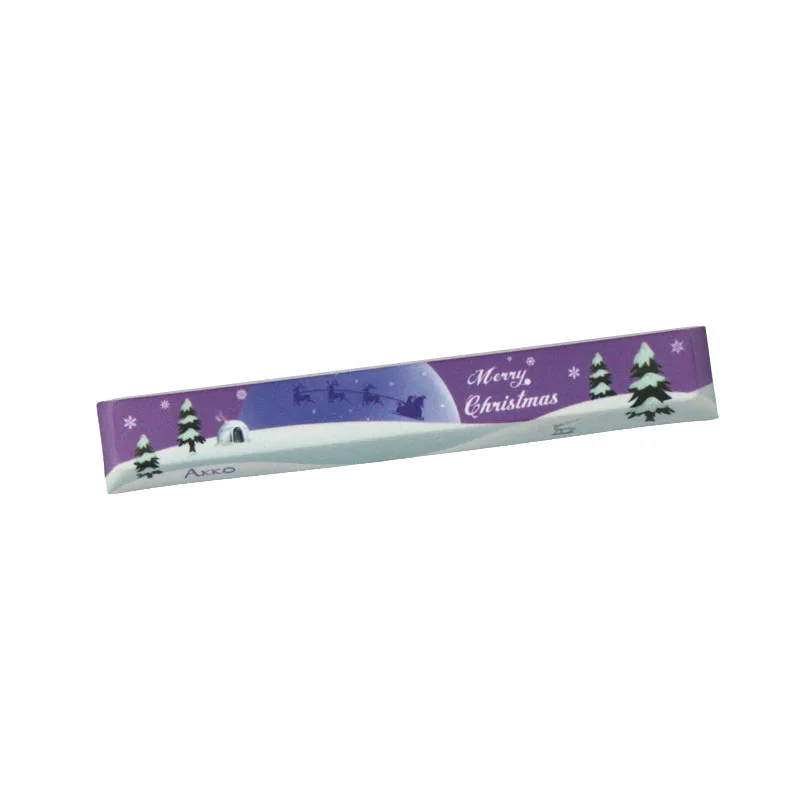  Replace SpaceBar Keycap AKKO Merry Christmas Dye-sub PBT Space Bar Keycap 6.25u Keycap for Mechanic